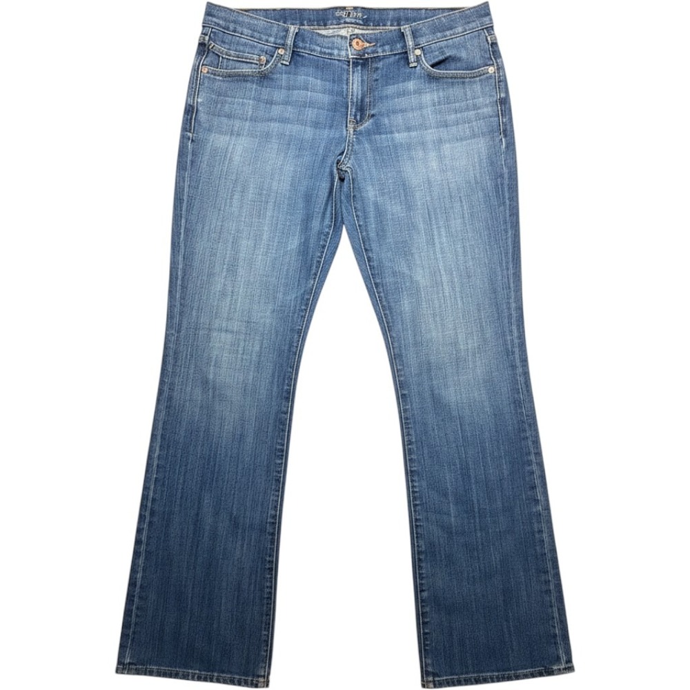 Old Navy The Diva Jeans Womens 12 Tall Bootcut Mid Rise Stretch Denim Y2K